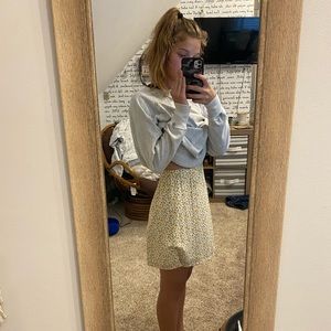 Hollister|yellow floral skirt